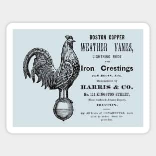 19th C. Boston Weather Vanes Magnet